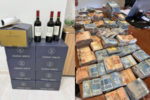 PF apreende milhões em espécie e R$ 40 mil em vinho em operação no Porto do Rio; 17 mil declarações de importação têm irregularidades