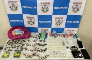 Jovem é preso com drogas em Volta Redonda