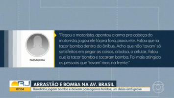 ‘Os bandidos tacam bomba dentro do meu ônibus, tem duas pessoas ensanguentadas’: vídeos mostram desespero de passageiros