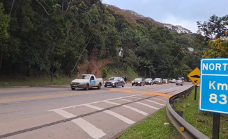 Após série de acidentes, BR-116 recebe quatro quebra-molas na Quinta Lebrão, em Teresópolis