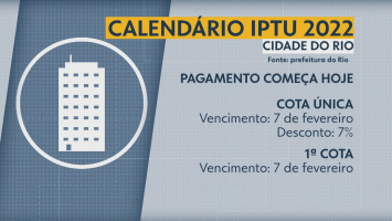 IPTU 2022: pagamento do imposto no Rio começa nesta segunda