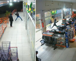 VÍDEO: supermercado sofre tentativa de furto em Porciúncula