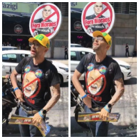 Imagem mostra deputado Alexandre Knoploch (PL) ameaçando puxar arma contra militantes do PSOL na Tijuca