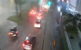 Chuva provoca pontos de alagamento no Grande Rio